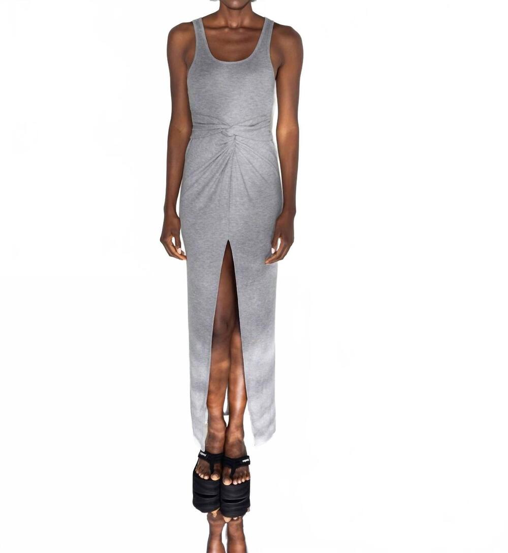 NEW NANUSHKA ofelia melange maxi dress in grey